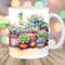 Watercolor Succulent Mug Wrap, 11oz And 15oz Mug Template, Mug Sublimation Design, Cactus Mug Wrap Template, Instant Digital Download PNG.jpg