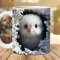 3D Baby Chicken Flowers Mug Wrap, 3D Chick Crack Hole 11oz 15oz Mug Design, 3D Farm Mug Sublimation, Chicken Mug Wrap, 11oz Mug Png.jpg
