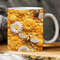 3D Bee Mug Wrap, 3D Bee Floral Mug Wrap, 11oz And 15 Oz Mug Sublimation Design, Embossed Flowers, 11oz Mug Png, 15oz Mug PNG.jpg