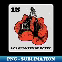 los guantes de boxeo, boxing gloves cards - sublimation-ready png file