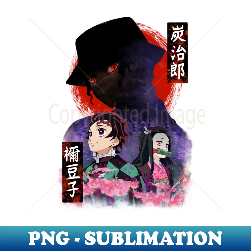 Demon slayer nezuko and tanjiro - Exclusive Sublimation Digital File