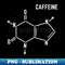 Caffeine Molecule - Decorative Sublimation PNG File