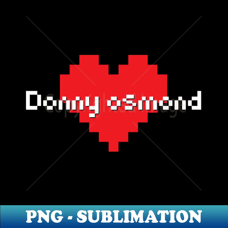 Donny osmond -u003e pixel art - Modern Sublimation PNG File