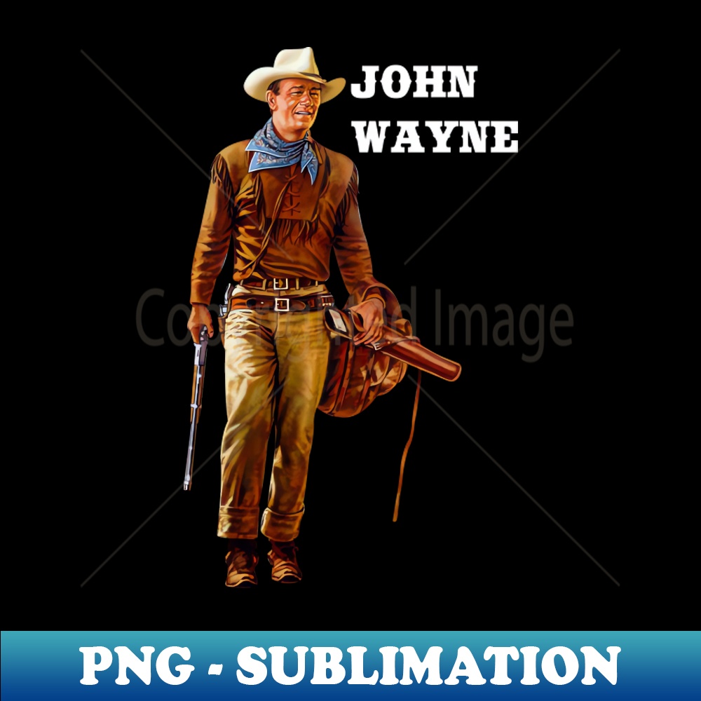John Vintage Wayne - PNG Transparent Sublimation File