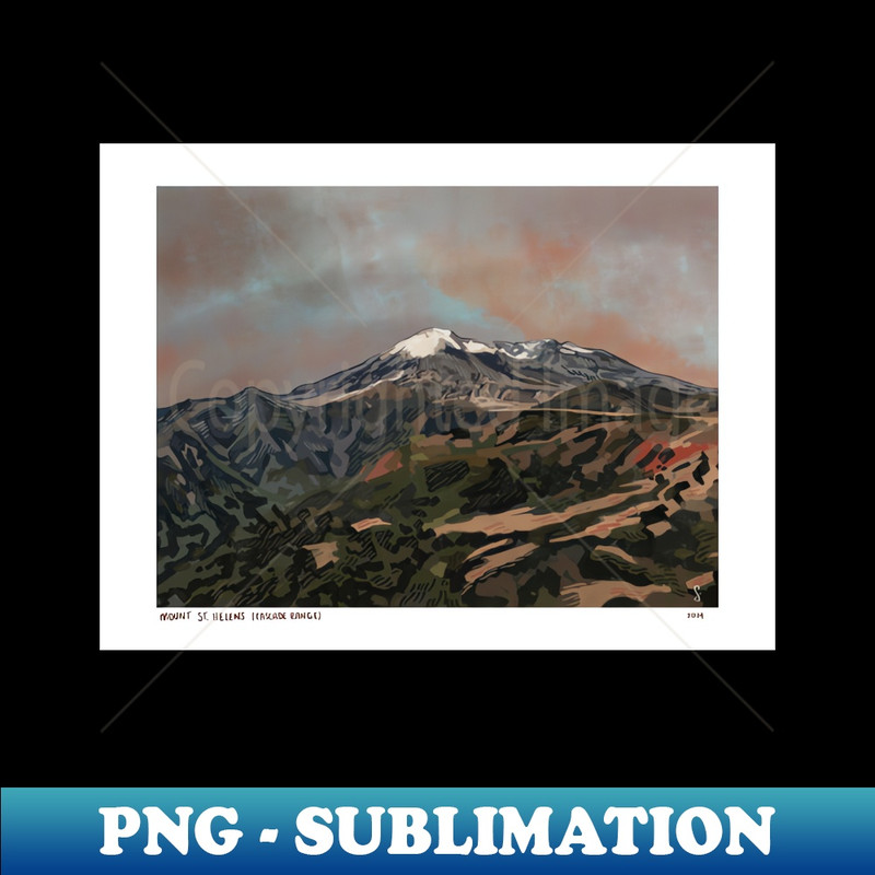 Mount Saint Helens - Special Edition Sublimation PNG File