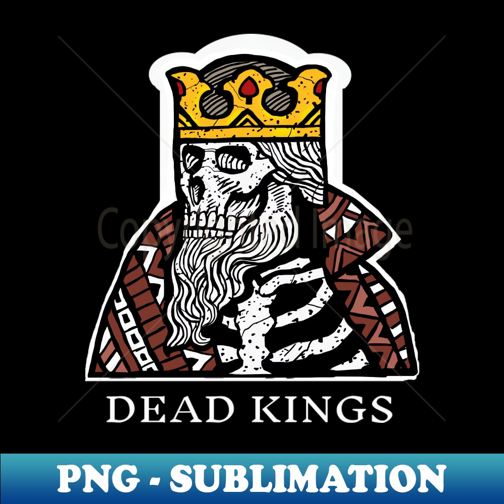 Dead King playing card - Vintage Sublimation PNG Download