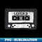 genesis cassette black and white - High-Quality PNG Sublimation Download