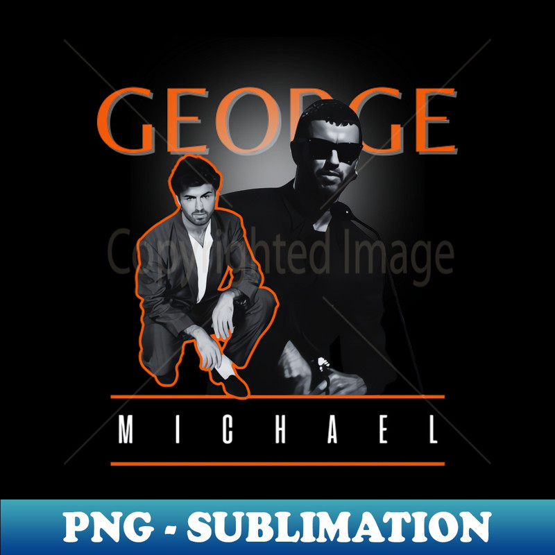 George michael +++ 80s retro - PNG Sublimation Digital Download