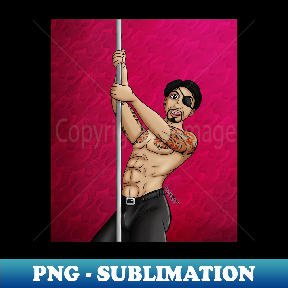 Pole Dancing Majima - Exclusive PNG Sublimation Download