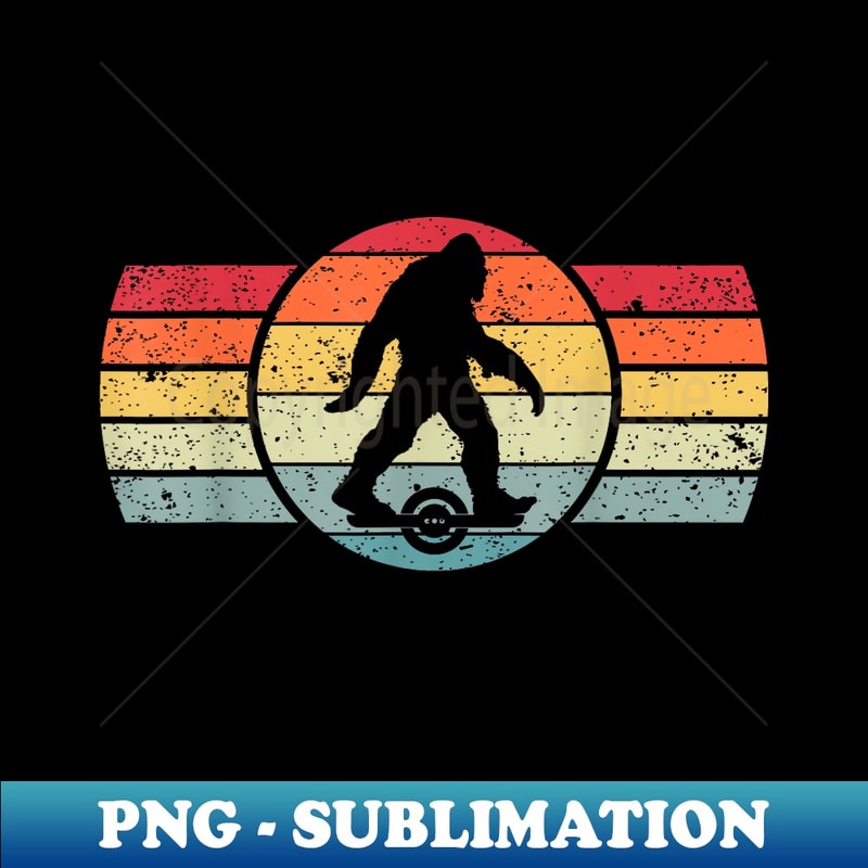 Bigfoot One Wheel Float Electric Skateboard Owner Hoverboard - Unique Sublimation PNG Download