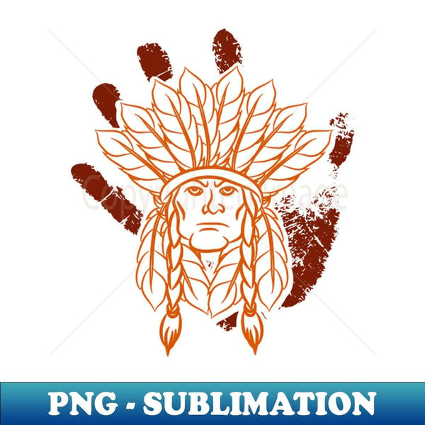 Red Hand Indian Blood Indigenous Design - High-Quality PNG S | Inspire ...