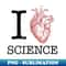 I Love Heart Science T - Biology T Teacher - Vintage Sublimation PNG Download