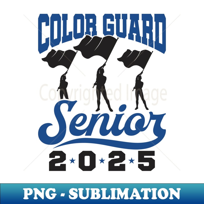 Color Guard Senior 2025 Flags Marching Band Graduation Grad | Inspire ...