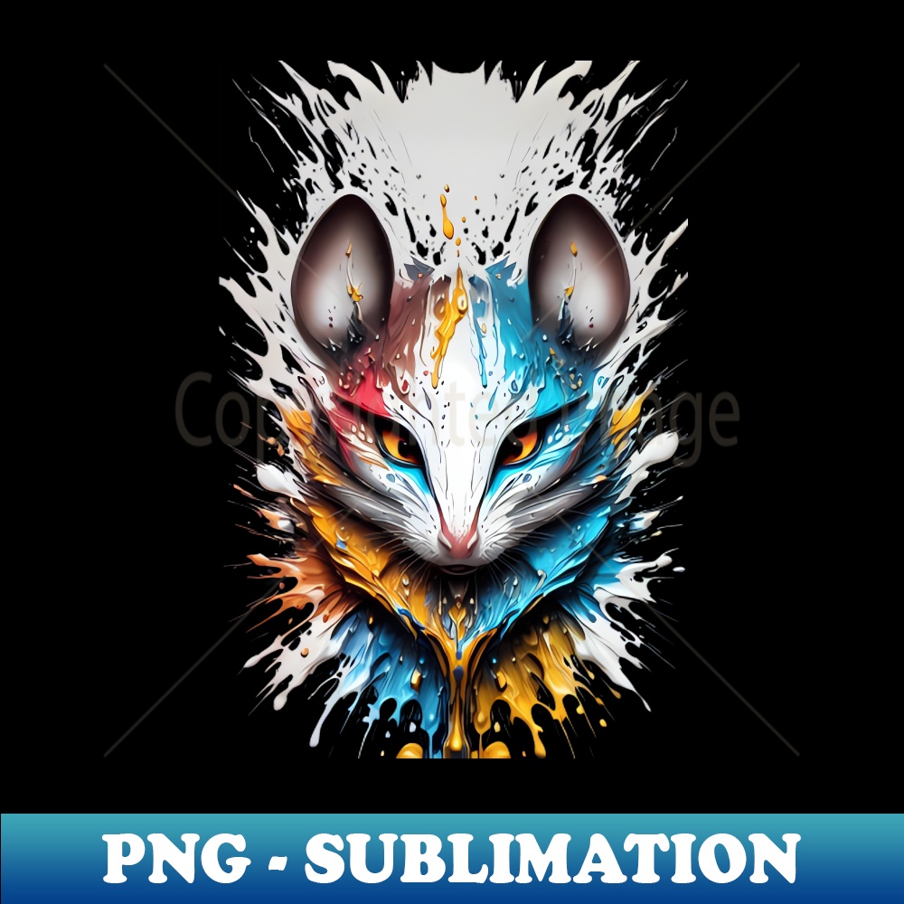 Splashed Mouse Mouse splash art T2 - Retro PNG Sublimation Digital Download | Inspire ...