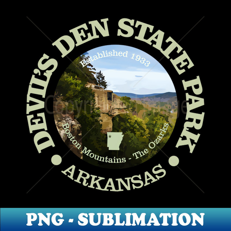 Devils Den State Park - High-Quality PNG Sublimation Download