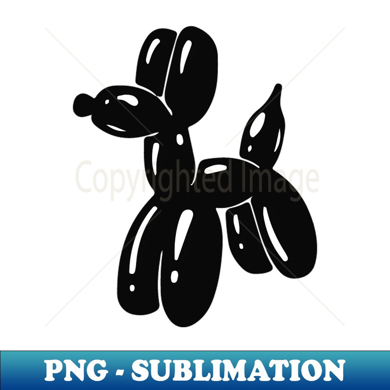 Playful Pup in Black and White - Artistic Sublimation Digital File