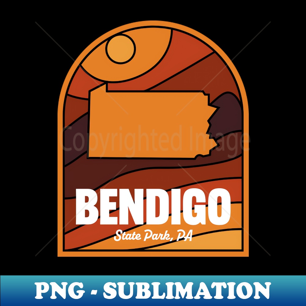 Bendigo State Park Pennsylvania - Artistic Sublimation Digital File