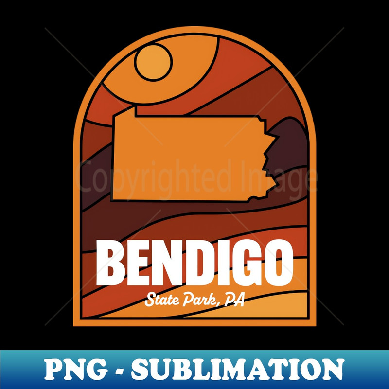 Bendigo State Park Pennsylvania - Artistic Sublimation Digital File