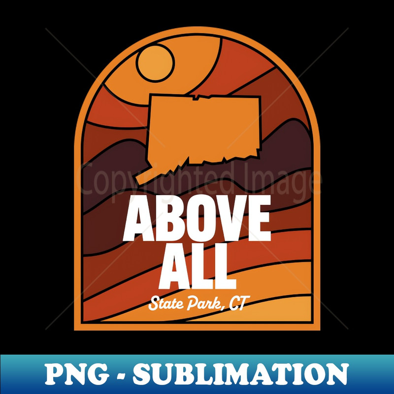 Above All State Park Connecticut - Modern Sublimation PNG File