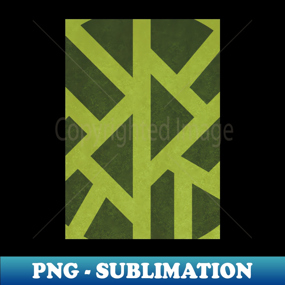 Green Geometric Pattern - Instant PNG Sublimation Download