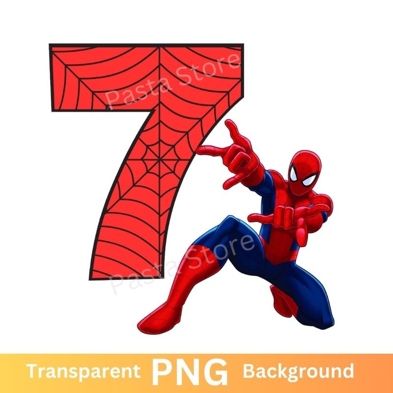 Spiderman 7th Birthday PNG Seven.jpg