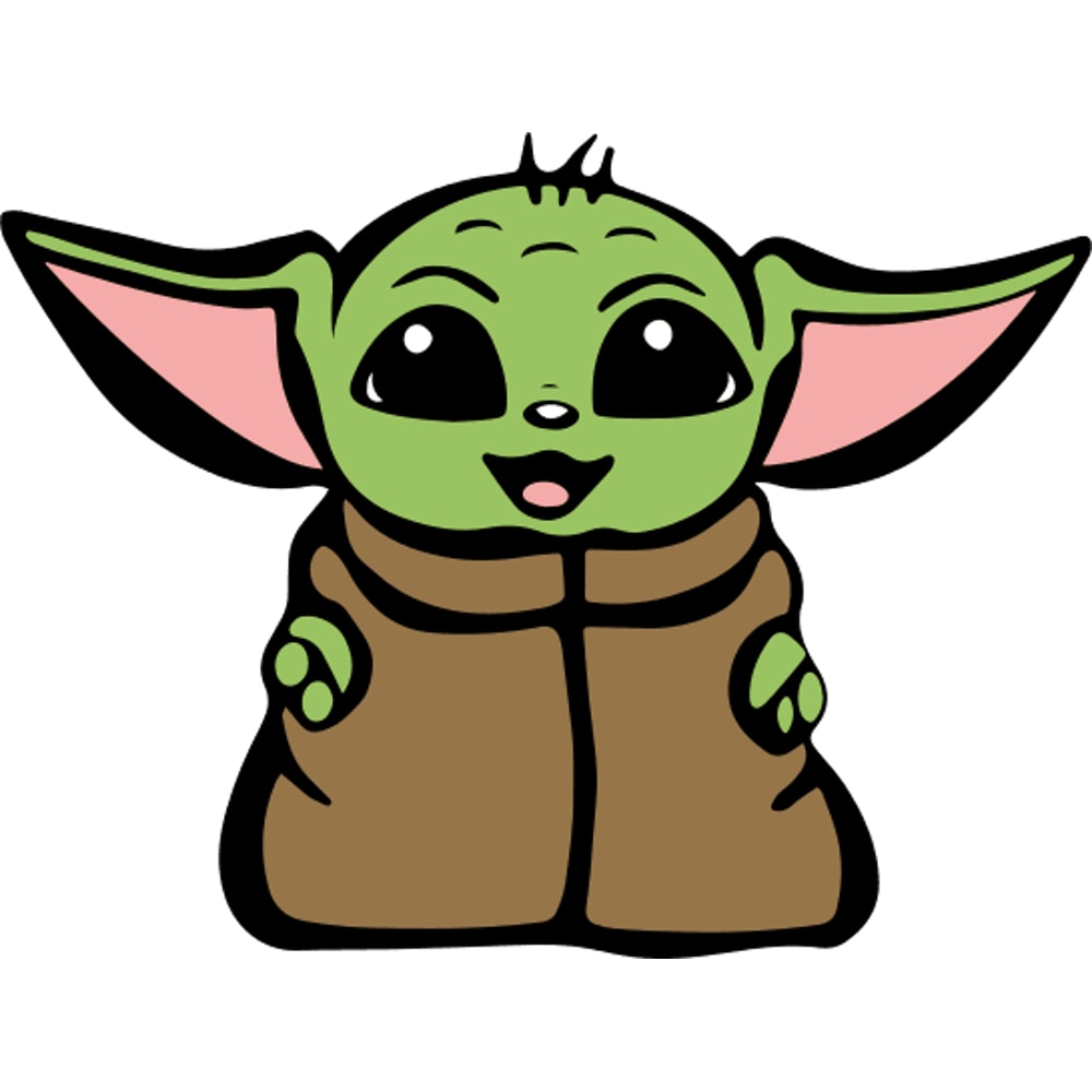 Star Wars Baby Yoda SVG Cut File For TShirt 0