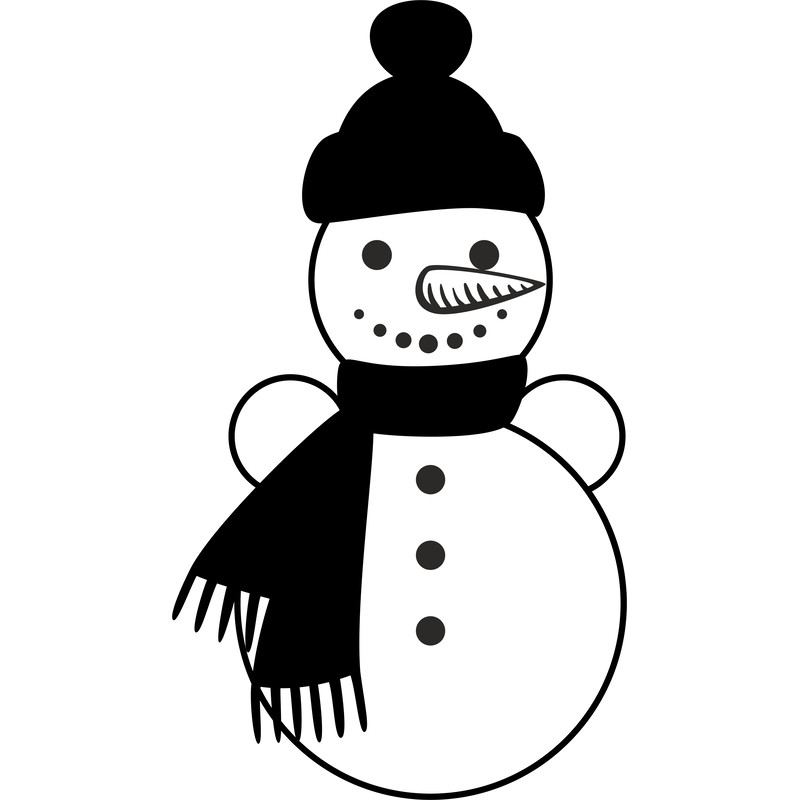 Snow Man SVG 0