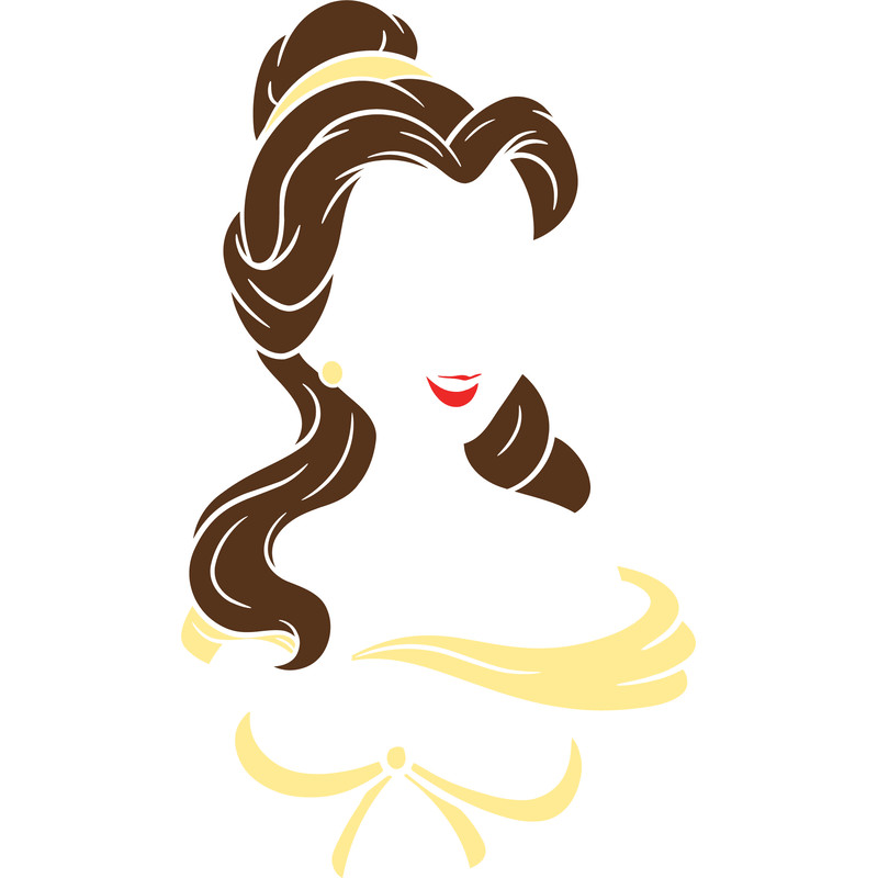 Princess Belle SVG Cut File For Cricut 0