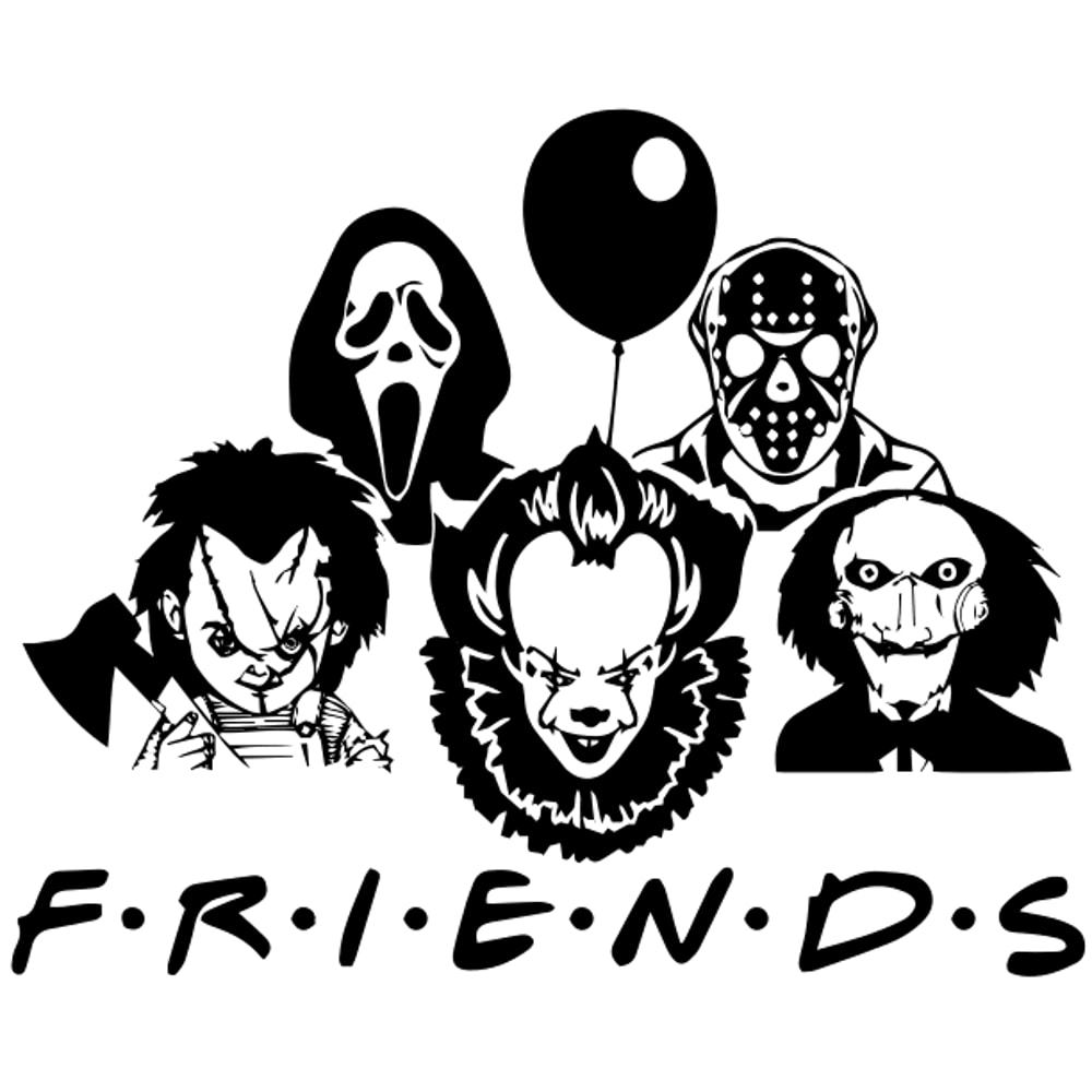 Friends Horror Movie SVG Cut File 0