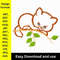 Cat On Branch Embroidery Design Embroidery Design Machine Embroidery Design Cat Embroidery Digital Product 0