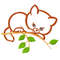 2 Cat Embroidery Cat On Branch Embroidery Design Embroidery Design Machine Embroidery Design Kitten Playing 2