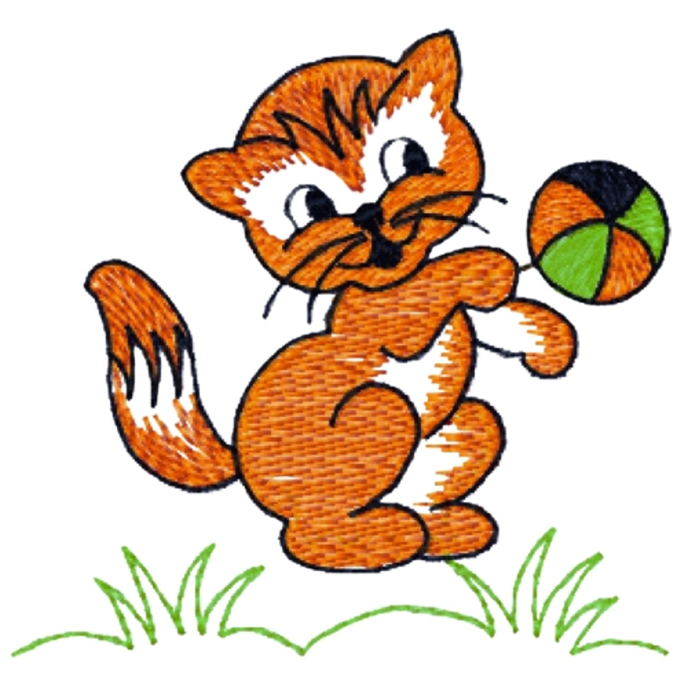 2 Cat Embroidery Cat On Branch Embroidery Design Embroidery Design Machine Embroidery Design Kitten Playing 5