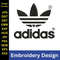 Adidas Embroidery Design Adidas Logo Embroidery Sportswear Embroidery Pattern Digital Embroidery File Adidas Stitch 0