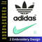 Adidas Embroidery Design Nike Logo Embroidery Sportswear Embroidery Pattern Digital Embroidery File Adidas Stitch 0