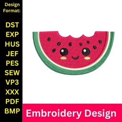 mini watermelon embroidery design, watermelon embroidery design, watermelon embroidery pattern, watermelon stitch
