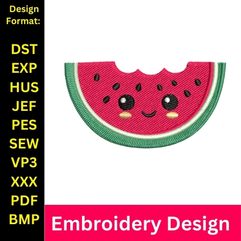 Watermelon Embroidery Design Mini Watermelon Embroidery Design Machine Embroidery Pattern Watermelon Stitch 0