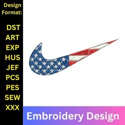 nike embroidery design file, america flag nike embroidery, swoosh nike embroidery design pes, nike embroidery, machine