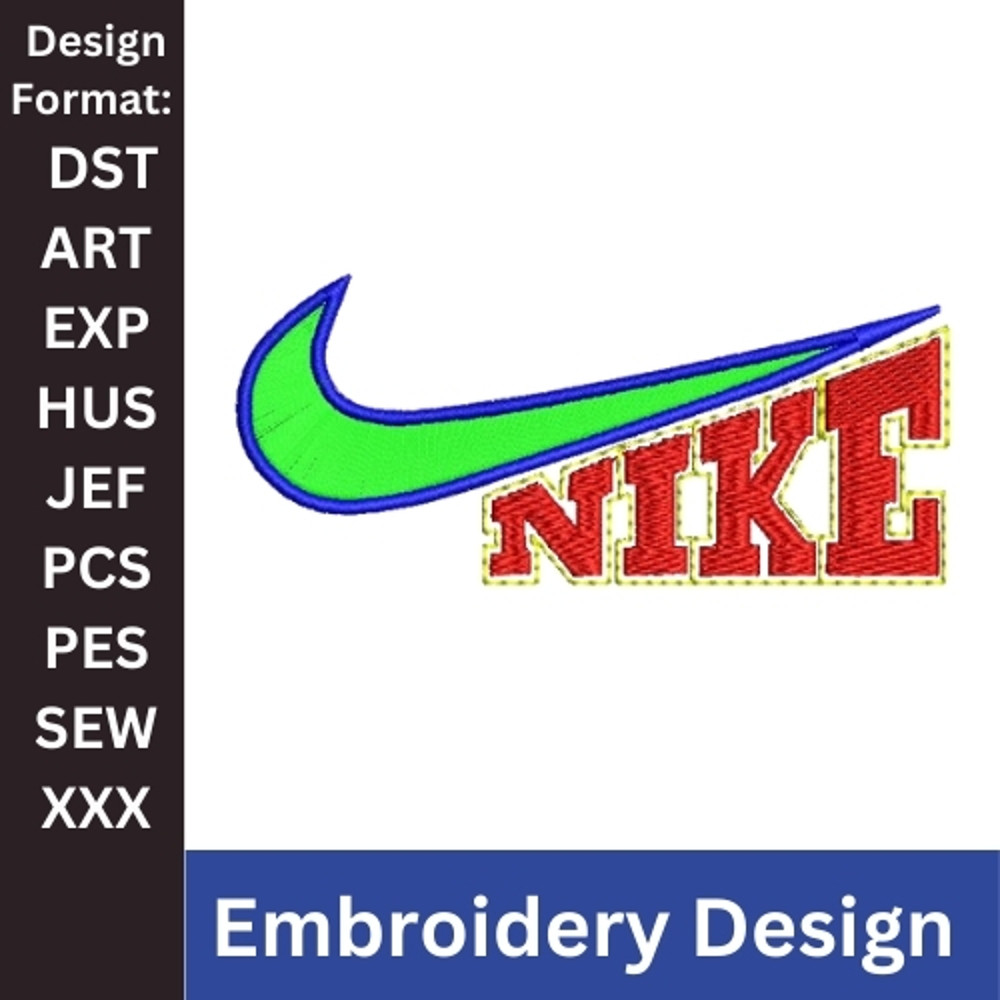 Nike Embroidery Design Swoosh Nike Embroidery Design Nike Embroidery Machine Embroidery Design Embroidery Design 0