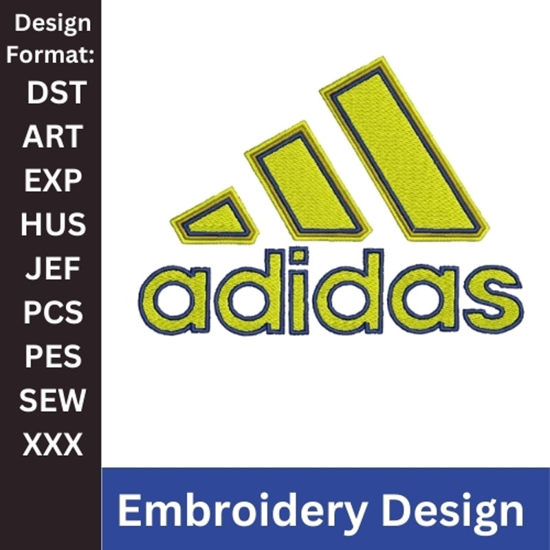 Adidas Embroidery Design Adidas Logo Embroidery Sportswear Embroidery Pattern Adidas Logo Vector Adidas Stitch 0