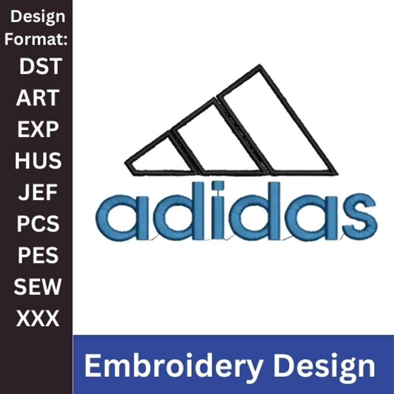 Adidas Embroidery Design Adidas Logo Embroidery Sportswear Embroidery Pattern Adidas Logo Vector Adidas Stitch 0