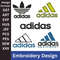 Adidas Embroidery Design File Adidas Logo Embroidery Sportswear Embroidery Patterns Adidas Logo Vector 0