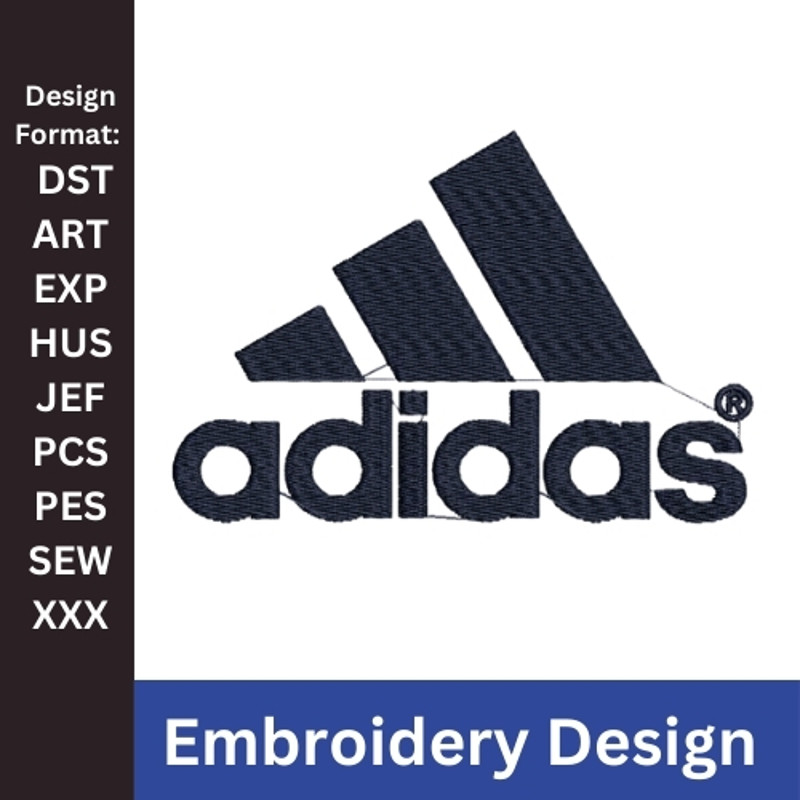 Adidas Embroidery Design New Adidas Logo Embroidery Sportswear Embroidery Patterns Adidas Logo Vector Adidas Design 1