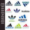 Adidas Embroidery Design Bundle Adidas Embroidery Logo Sportswear Embroidery Patterns Adidas Logo Vector Adidas 0