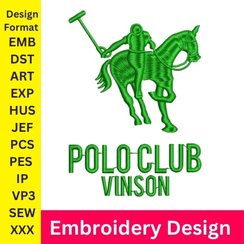 Polo Embroidery Design Horse Embroidery Polo Patterns Horse Logo Polo Embroidery Horseman Digital Download 0