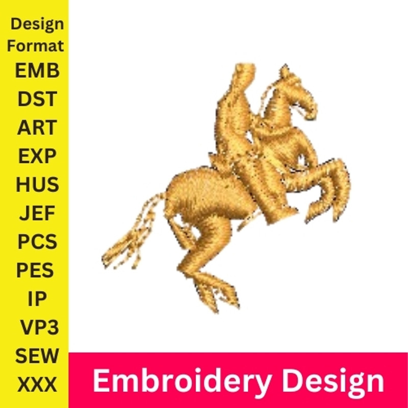 Polo Embroidery Design Horse Logo Polo Embroidery Horseman  Horse Embroidery Polo Pattern  Digital File 0