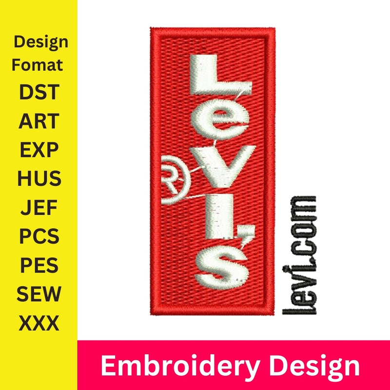 Levis Embroidery Design Jeans Brand Logo Machine Embroidery Designs Levis Logo Machine Embroidery Design Levis Logo 0
