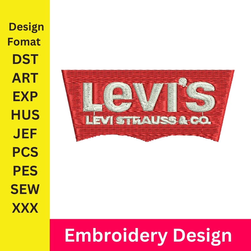 Levis Embroidery Design Jeans Brand Logo Machine Embroidery Designs Levis Logo Machine Embroidery Design Levis 0