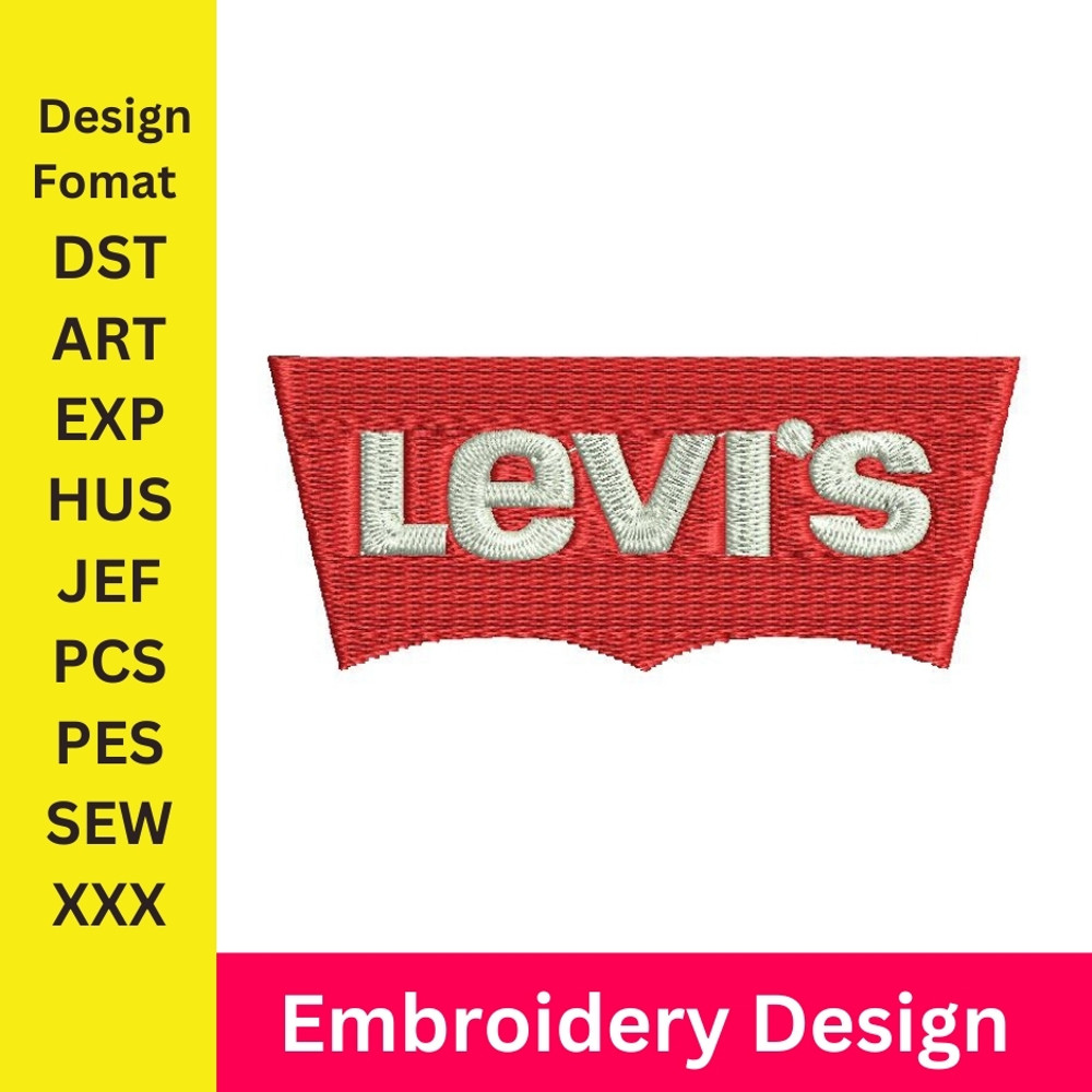 Levis Embroidery Design Jeans Brand Logo Machine Embroidery Designs Levis Logo Machine Embroidery Design Levis 0