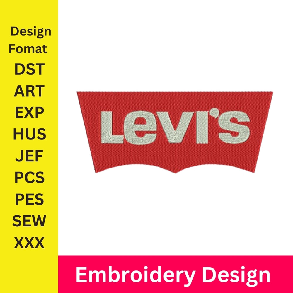 Levis Embroidery Design Jeans Brand Logo Machine Embroidery Designs Levis Logo Machine Embroidery Design Levis Dst 0