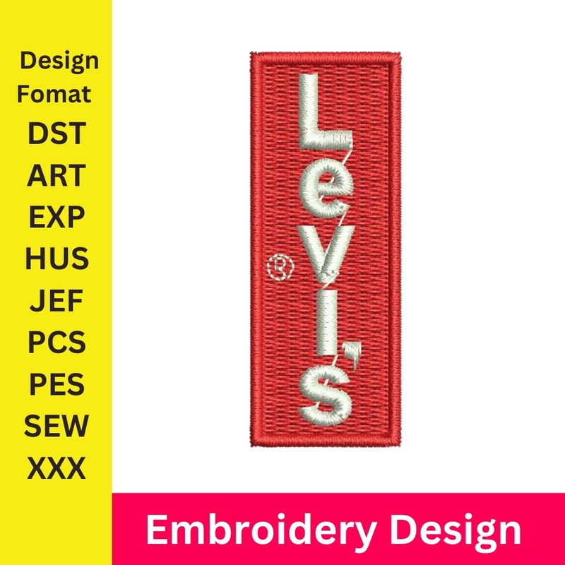 Levis Embroidery Design Jeans Brand Logo Machine Embroidery Designs Levis Logo Machine Embroidery Design Levis EXP 0
